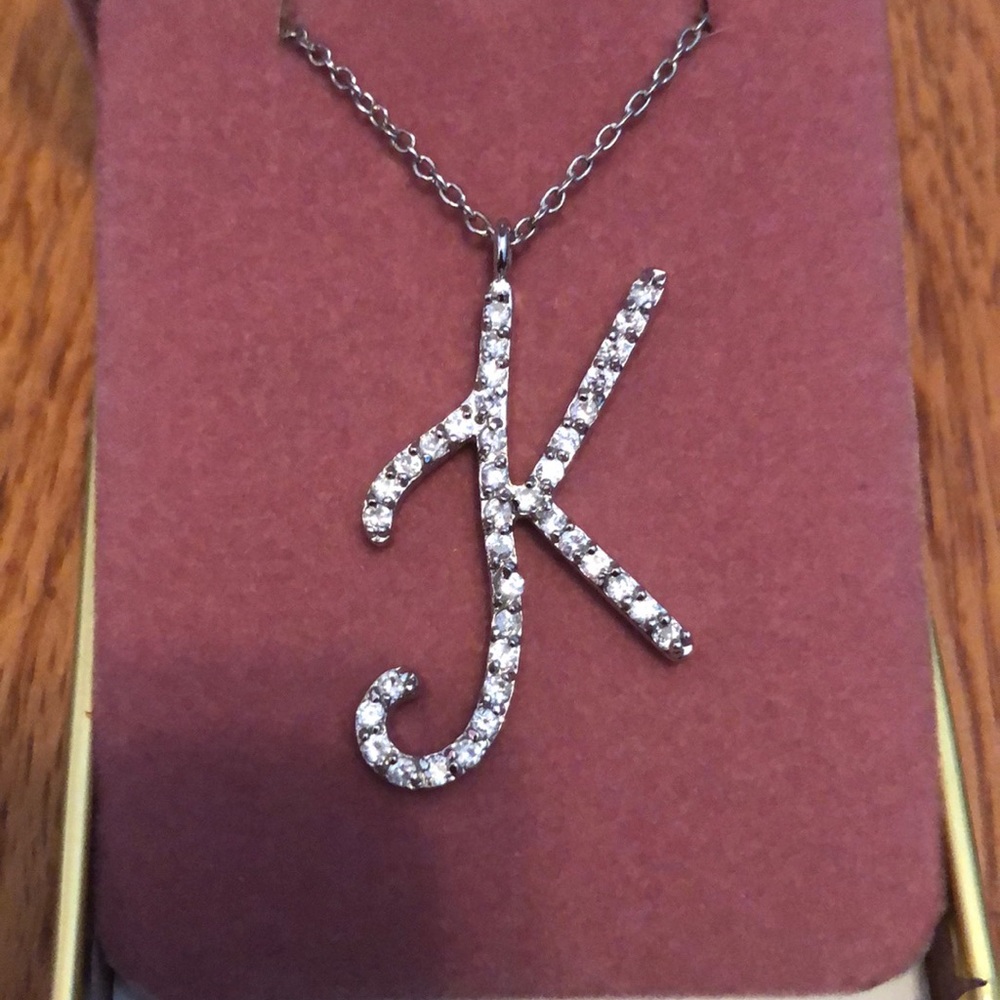 Initial K Necklace